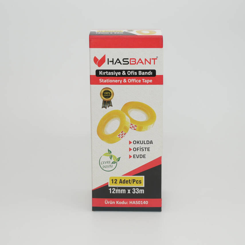 HAS BANT 12MMX33M KIRTASİYE & OFİS BANDI - 3