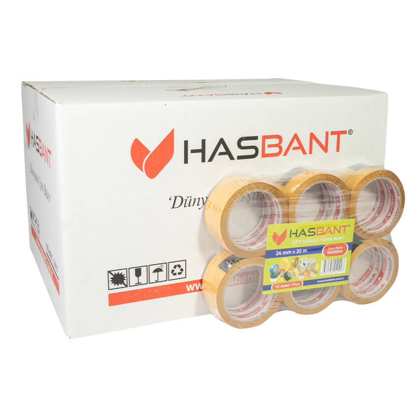 HAS BANT 24MMx20M ÇİFT TARAFLI FİLMİK BANT - 2