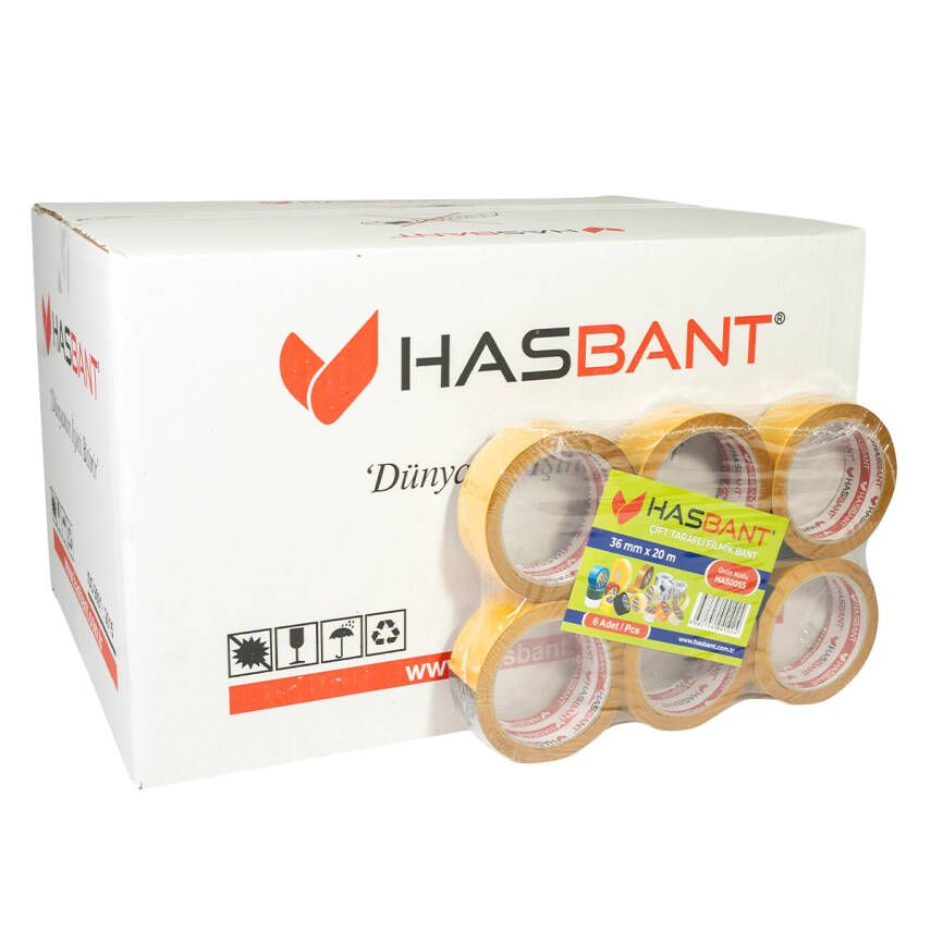 HAS BANT 36MMx20M ÇİFT TARAFLI FİLMİK BANT - 2