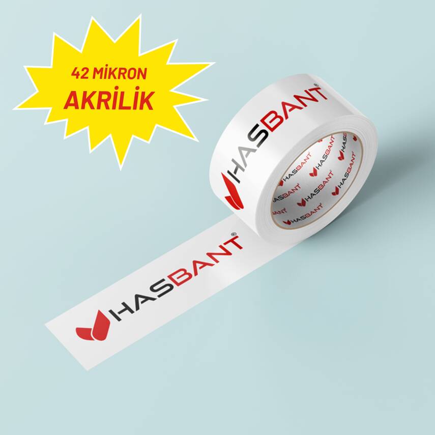 800M - AKRİLİK - ENDÜSTRİYEL BASKILI KOLİ BANDI - 1