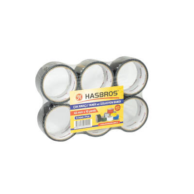 HASBROS 45MMx10YARDS ÇOK AMAÇLI TAMİR BANDI - SİYAH - 3