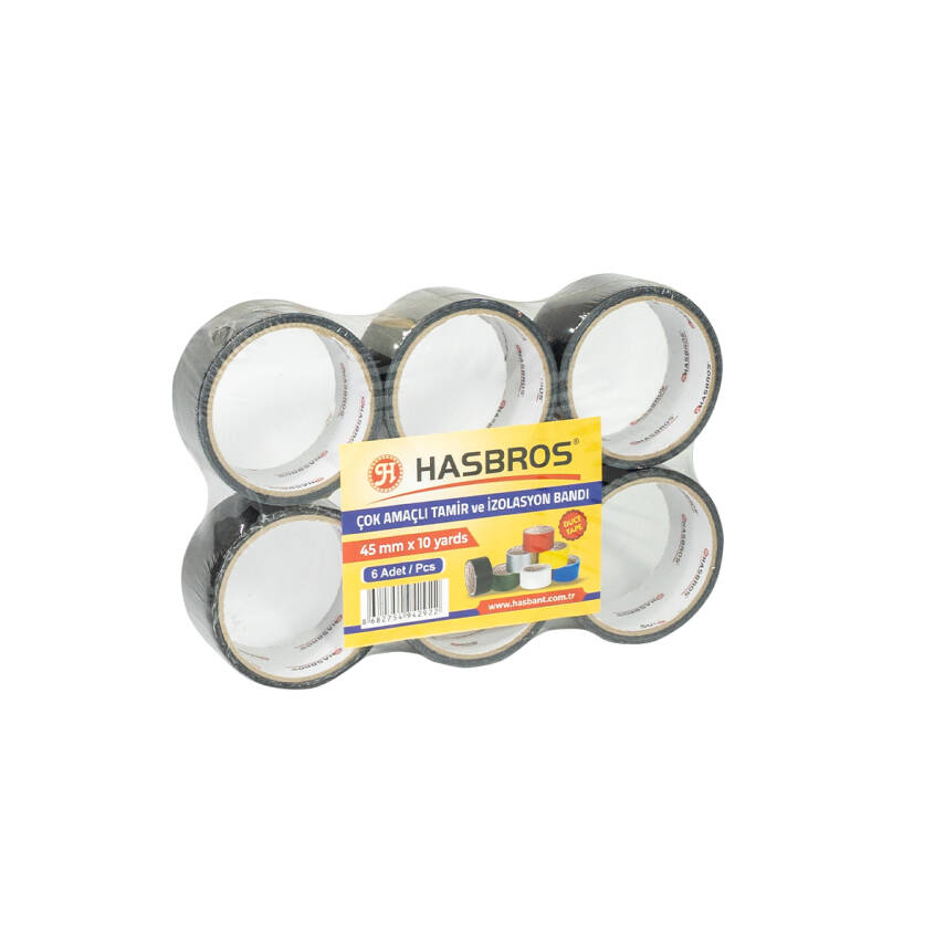 HASBROS 45MMx10YARDS ÇOK AMAÇLI TAMİR BANDI - SİYAH - 3