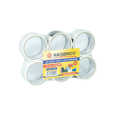 HASBROS 45MMx10YARDS ÇOK AMAÇLI TAMİR BANDI - BEYAZ - 3
