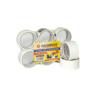 HASBROS 45MMx10YARDS ÇOK AMAÇLI TAMİR BANDI - BEYAZ - 1