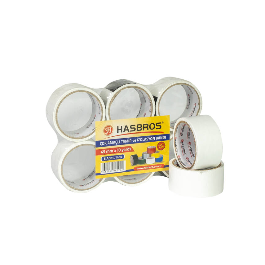 HASBROS 45MMx10YARDS ÇOK AMAÇLI TAMİR BANDI - BEYAZ - 1