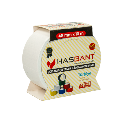 HAS BANT 48MMx10M ÇOK AMAÇLI TAMİR BANDI - BEYAZ - 1