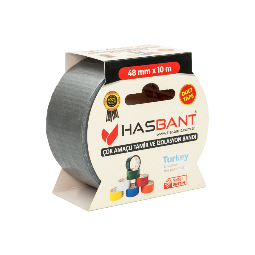 HAS BANT 48MMx10M ÇOK AMAÇLI TAMİR BANDI - GRİ - 1