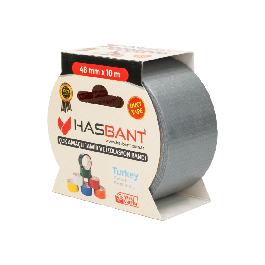 HAS BANT 48MMx10M ÇOK AMAÇLI TAMİR BANDI - GRİ - 4