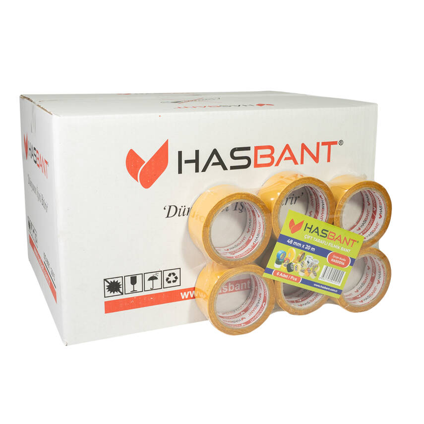 HAS BANT 48MMx20M ÇİFT TARAFLI FİLMİK BANT - 2