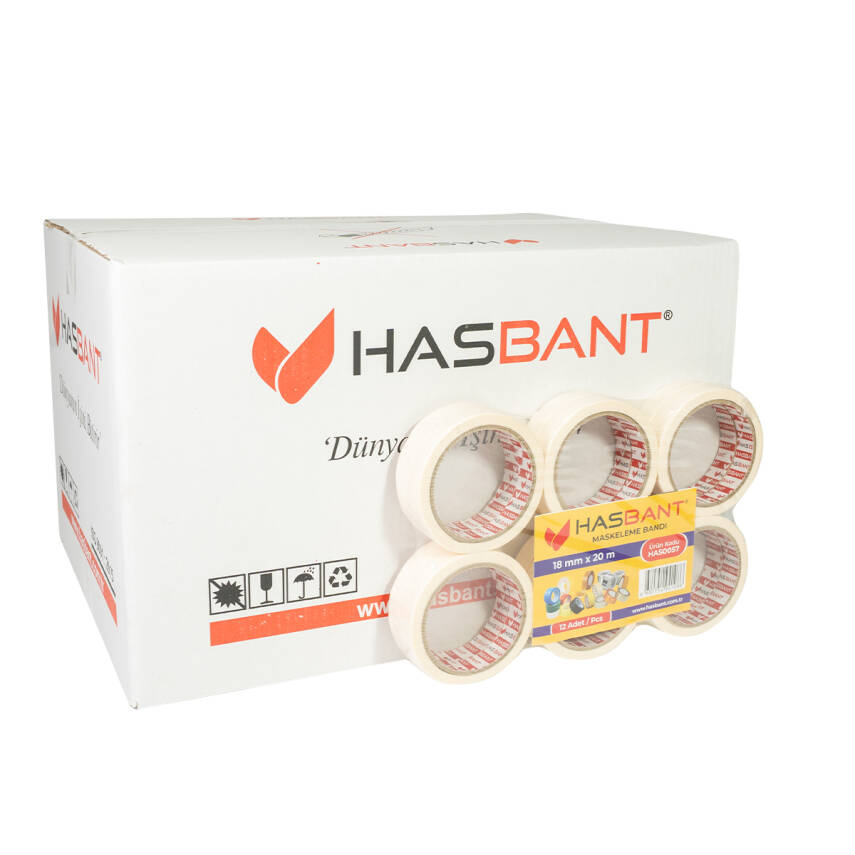 HAS BANT 18MMx20M İNŞAAT MASKELEME BANDI - 2