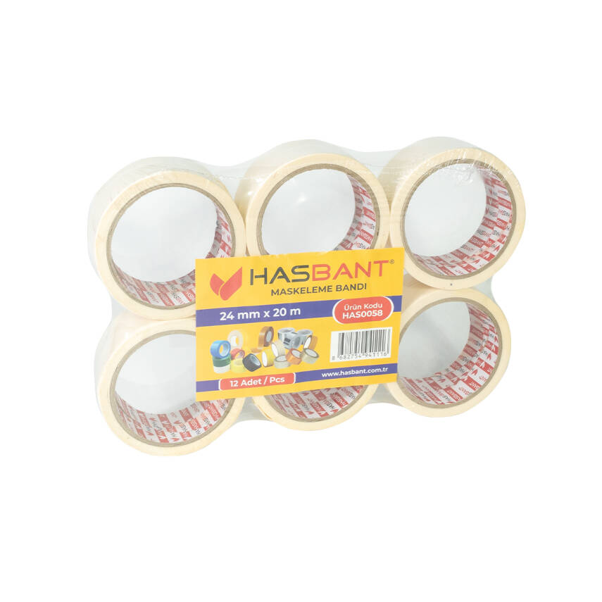 HAS BANT 24MMx20M İNŞAAT MASKELEME BANDI - 3