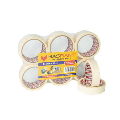 HAS BANT 24MMx20M İNŞAAT MASKELEME BANDI - 1