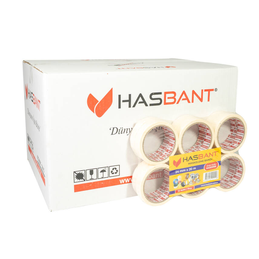 HAS BANT 24MMx20M İNŞAAT MASKELEME BANDI - 2