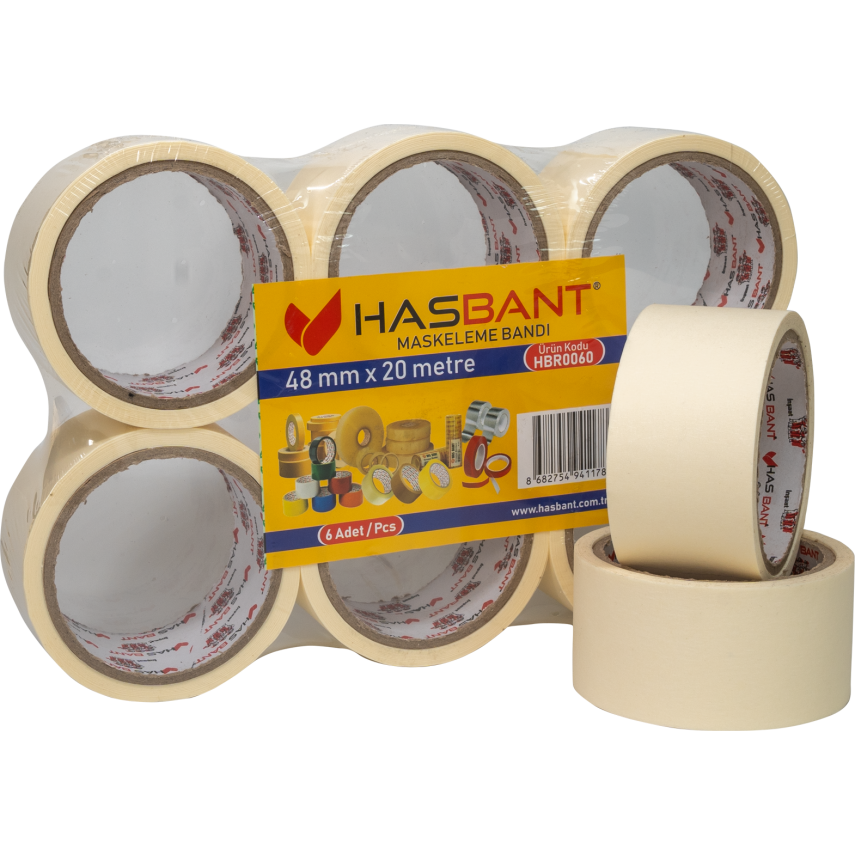 HAS BANT 48MMx20M İNŞAAT MASKELEME BANDI - 1